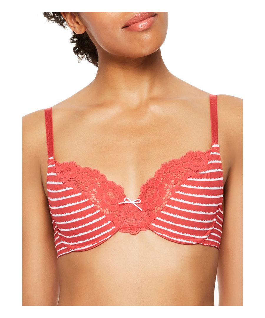 Passionata by Chantelle,  Beloved Sailor lace top balcony bra 4731.  This cute bra is non padded and has underwired cups.  A perfect addition to your wardrobe collection.