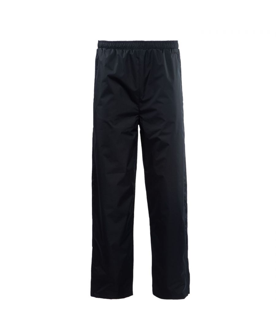 Slazenger Waterproof Pants Mens These Slazenger Waterproof Pants are crafted with an elasticated waistband and drawstring fastening. They feature 2 zipped pockets to keep possessions safe and zipped cuffs. These trousers are a straight cut, lightweight, waterproof construction in a block colour. They are designed with an embroidered logo and are complete with Slazenger branding. > Trousers > Elasticated waistband > Drawstring fastening > 2 zipped pockets > Zipped cuffs > Straight cut > Lightweight > Waterproof > Block colour > Embroidered logo > Slazenger branding > 100% polyester > Machine washable