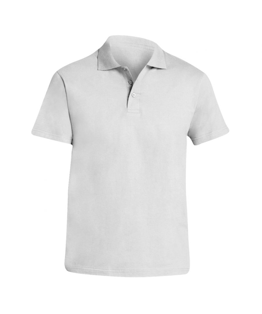 SOLS Mens Prescott Jersey Short Sleeve Polo Shirt (White) Cotton - Size 3XL