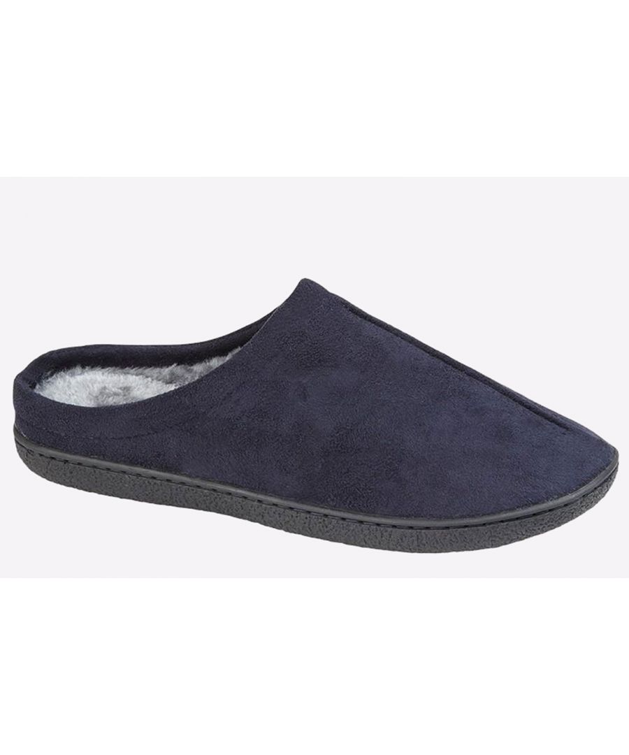 Zedzzz Alex Mule Slippers Mens - Navy - Size UK 11