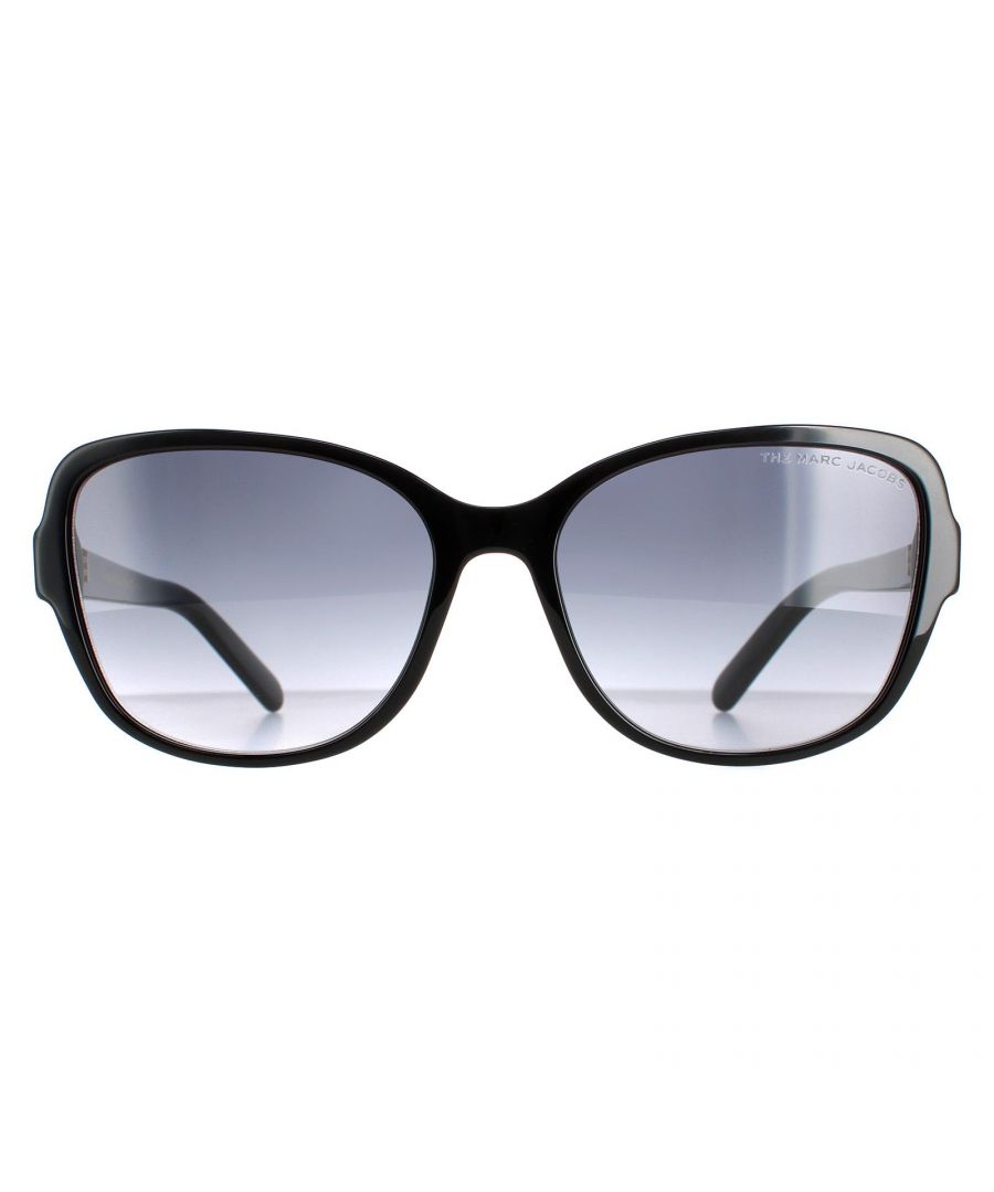 Marc Jacobs Cat Eye Womens Black Dark Grey Gradient  MARC 528/S  Sunglasses are a fashionable cat eye style crafted from lightweight acetate. The Marc Jacobs logo features on the slender temples for brand authenticity.