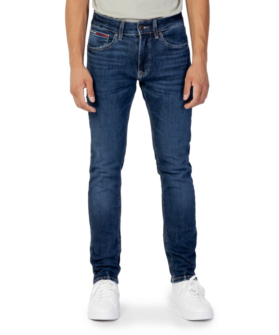 Tommy Hilfiger Scanton slimfit jeans voor heren, donkerblauw