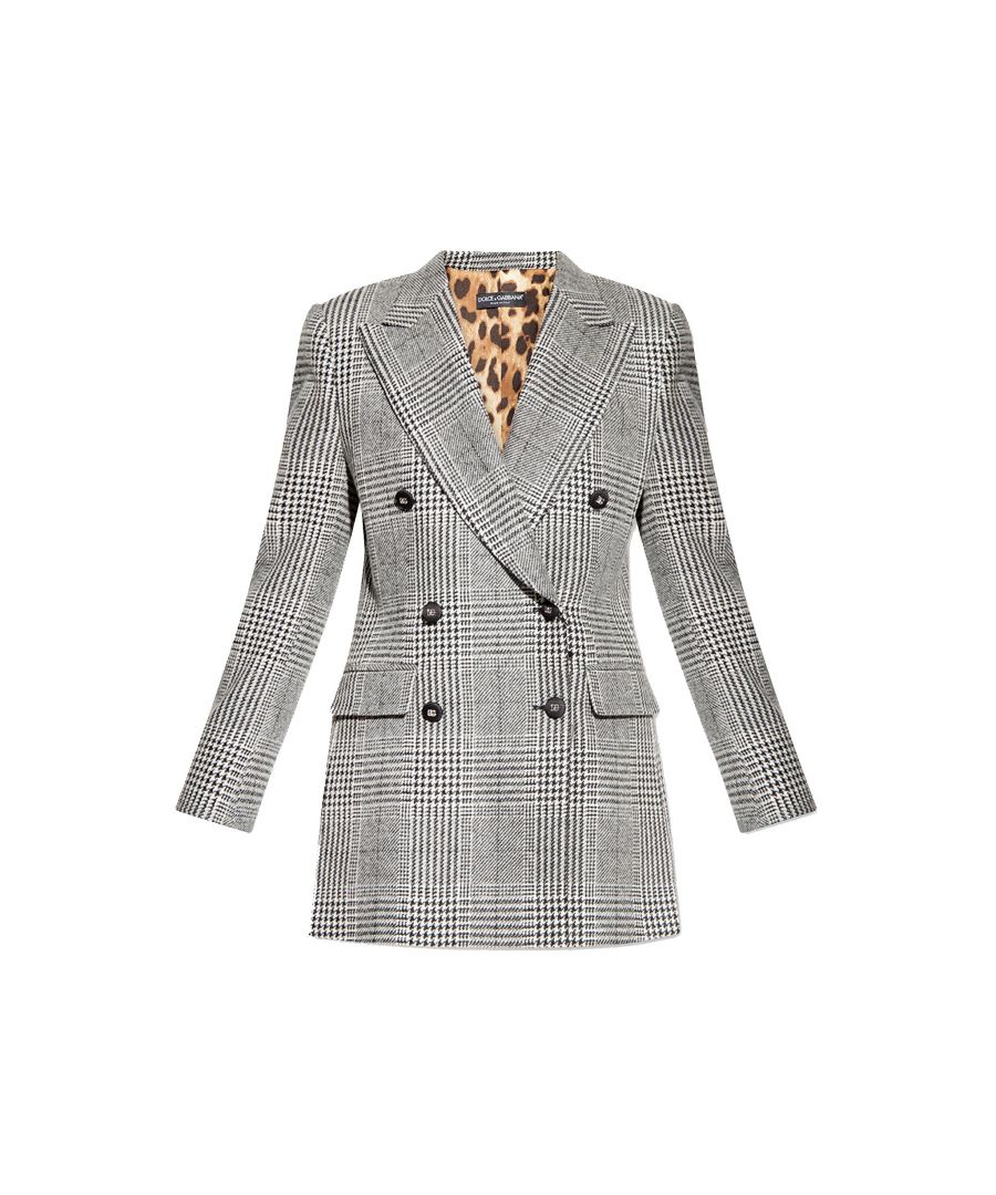 - Composition: 100% virgin wool - Fully lined - Two side pockets - Two side vents - Small silver tone logo detail - Specialist wash - Model is 1.78m wearing size 40 - Made in Italy - MPN F29QVT FQ2M5_S8100 - Gender: WOMEN - Code: JKT DG 2 JD 03 O51 S3 T