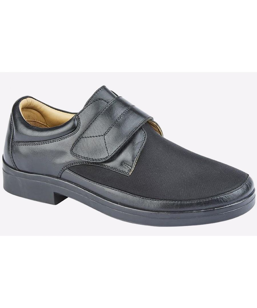 Roamers Tremnont Shoes Extra Wide Mens - Black - Size UK 10