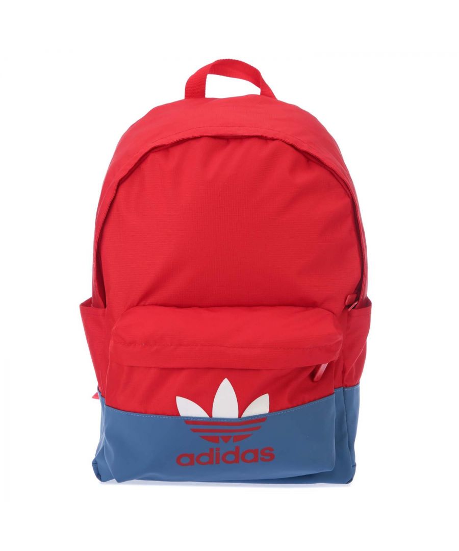 Image for Accessories adidas Originals Adicolor Sliced Trefoil Classic Backpack in Red Blue