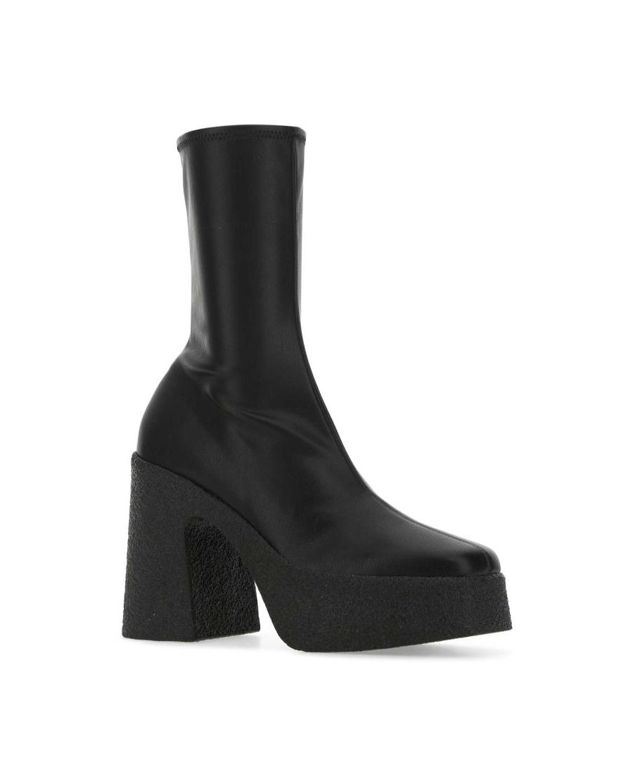 Black alter nappa ankle boots