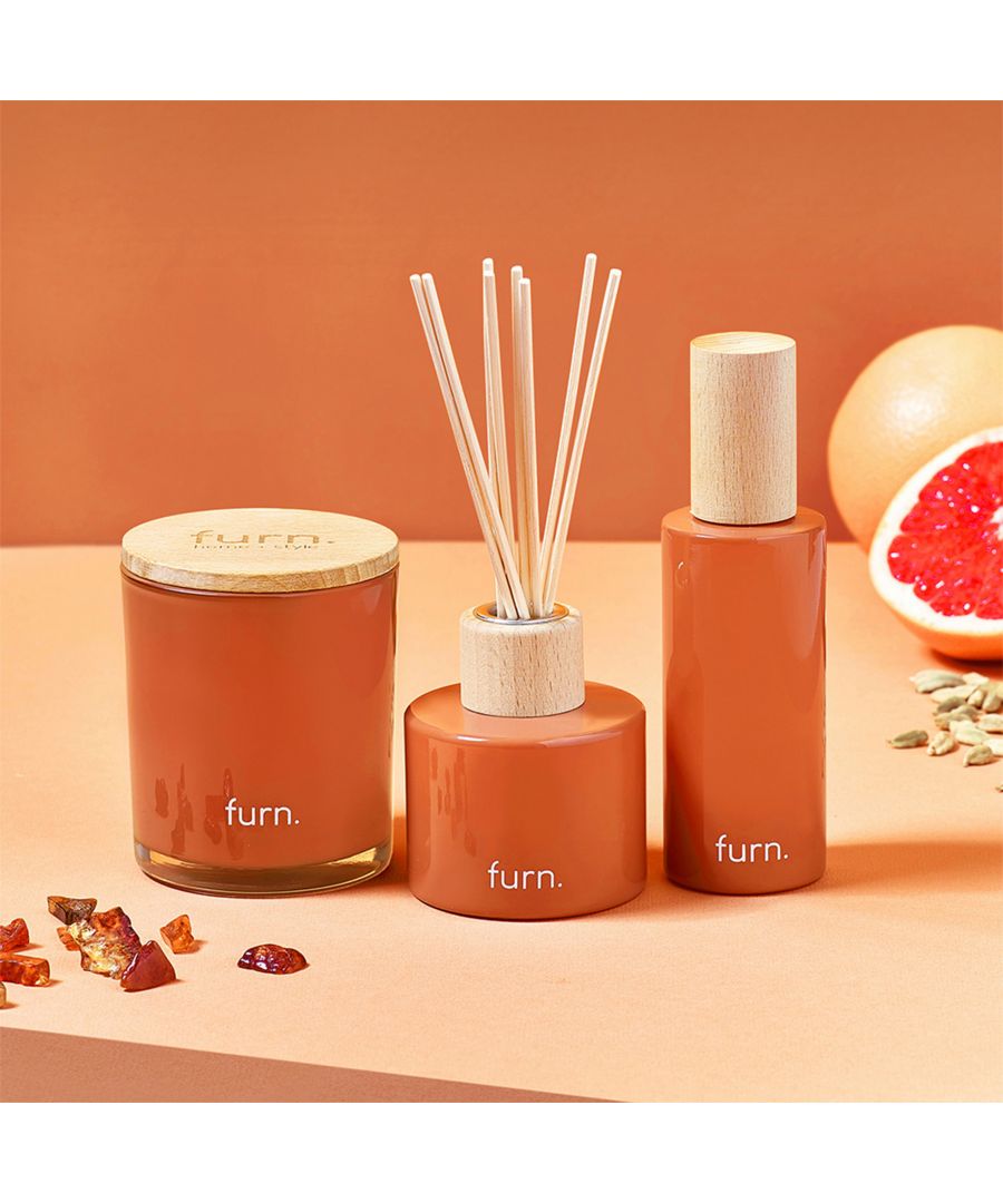 Walking on the wild side through amber, spice, and all things nice. This soft and warming scented home fragrance trio has head notes of Bergamot & Grapefruit; Heart notes of Cardamon & Gardenia, and finally base notes of Amber & Cedarwood.