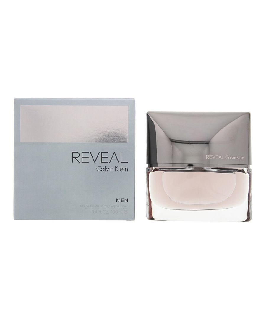 Reveal Men is a salty oriental fragrance by Calvin Klein. It was released in 2015. Top notes are pear brandy ginger mastic and melon. Middle notes are suede clary sage agave and salt. Base notes are tonka bean vetiver and amber.