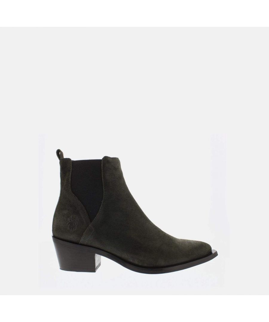 Image for Inep Londra Talisa Heeled Chelsea Boot by FLY London in Green