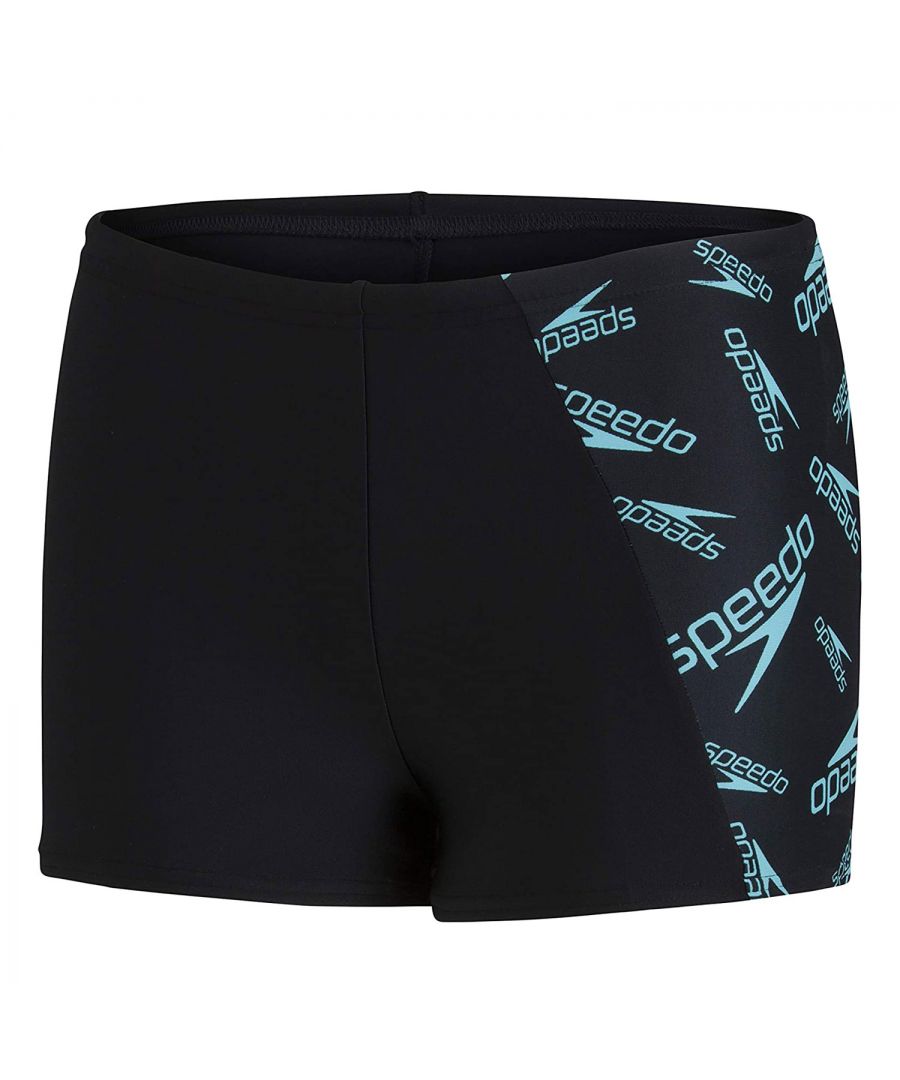 The Speedo Boom Logo Allover Panel Kids Aquashort is made for unconstrained speed in the water. Lined at the front for comfort, it includes an internal drawstring to allow young swimmers to adjust the fit. Soft, stretchy fabric makes it ideal for regular swim sessions, while our shape-retaining Endurance10 fabric with Creora HighClo ensures it fits like new for longer as it is highly chlorine resistant.