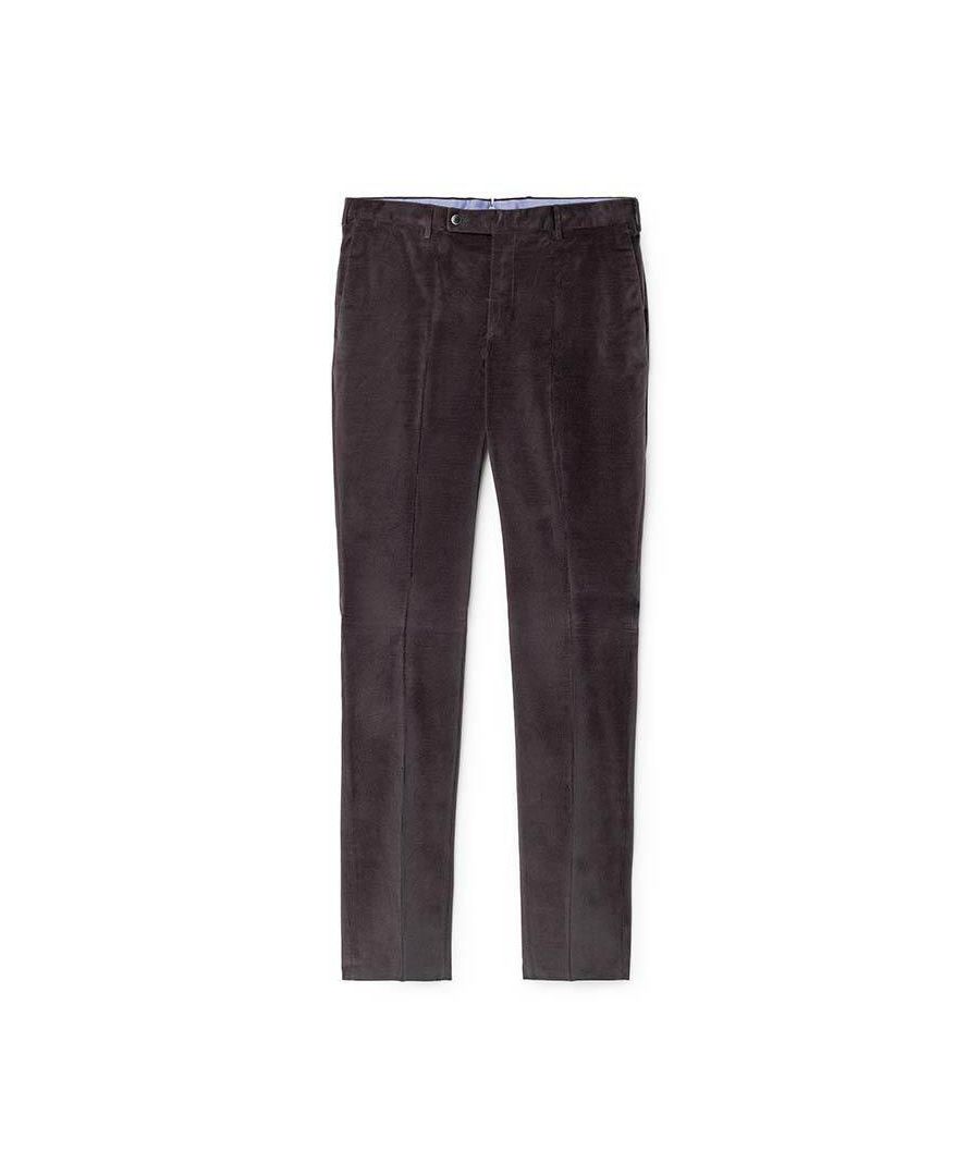 Hackett London Mens Hackett, Stetch-Corduroy Trousers in Grey - Size 38