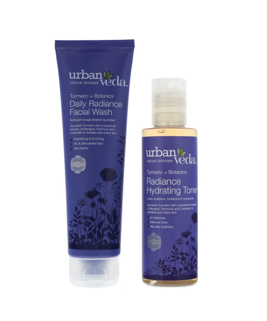 Image for Urban Veda Radiance Facial Clensing Duo Skincare Set Gift Set : Facial Wash 150ml - Hydrating Toner 150ml