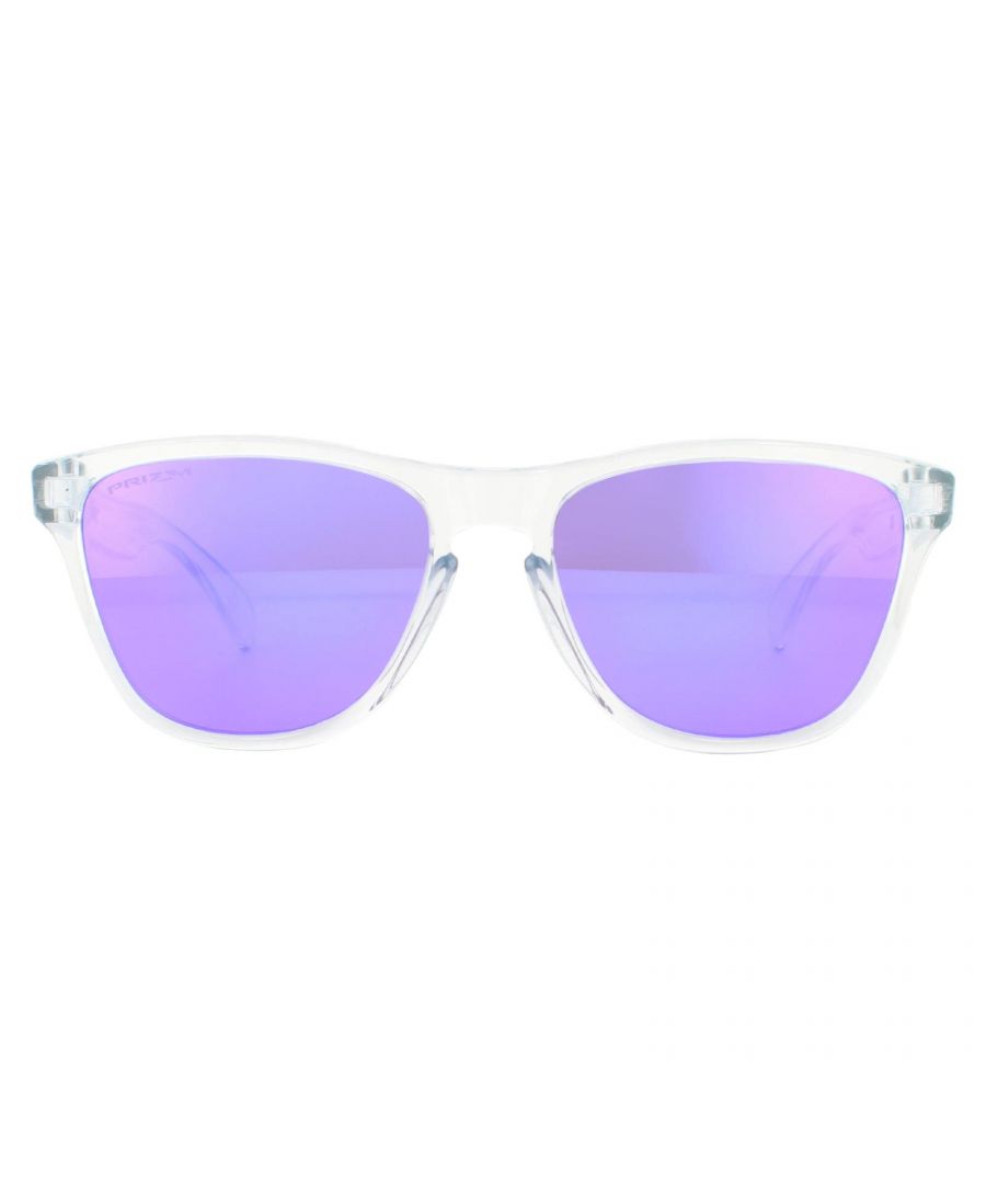 Image for Oakley Sunglasses Frogskins XS OJ9006-14 Polished Clear Prizm Violet