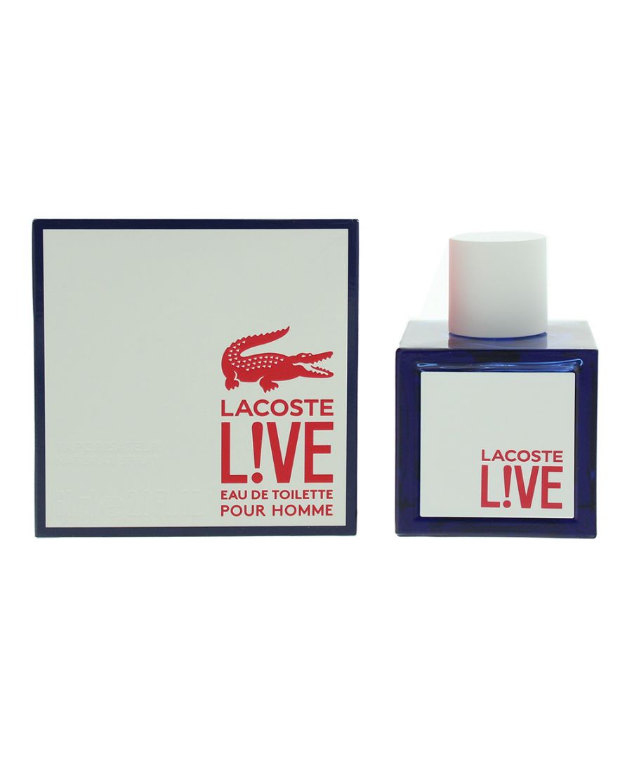 Lacoste Live! is an aromatic aquatic fragrance for men. Top note: lime. Middle notes: green notes, watery notes. Base notes: guaiac wood, licorice. Lacoste Live! Was launched in 2014.