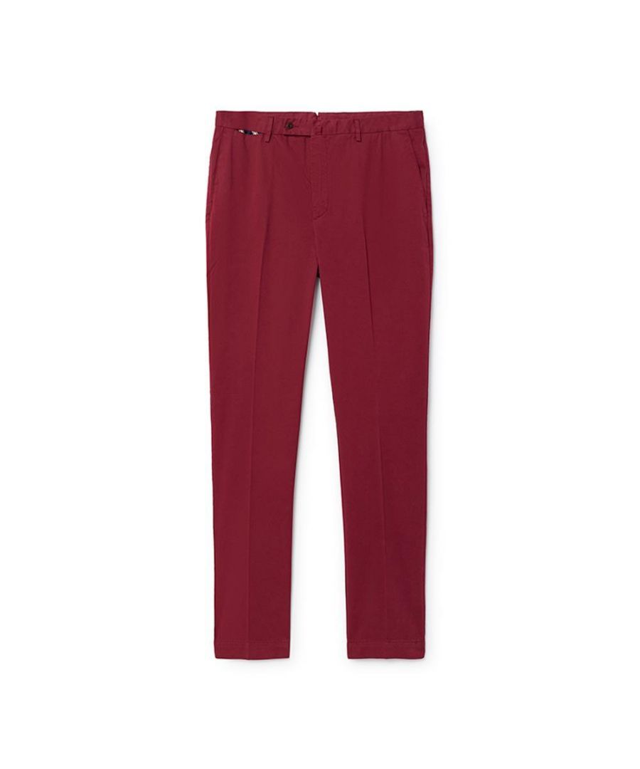 red skinny chinos mens