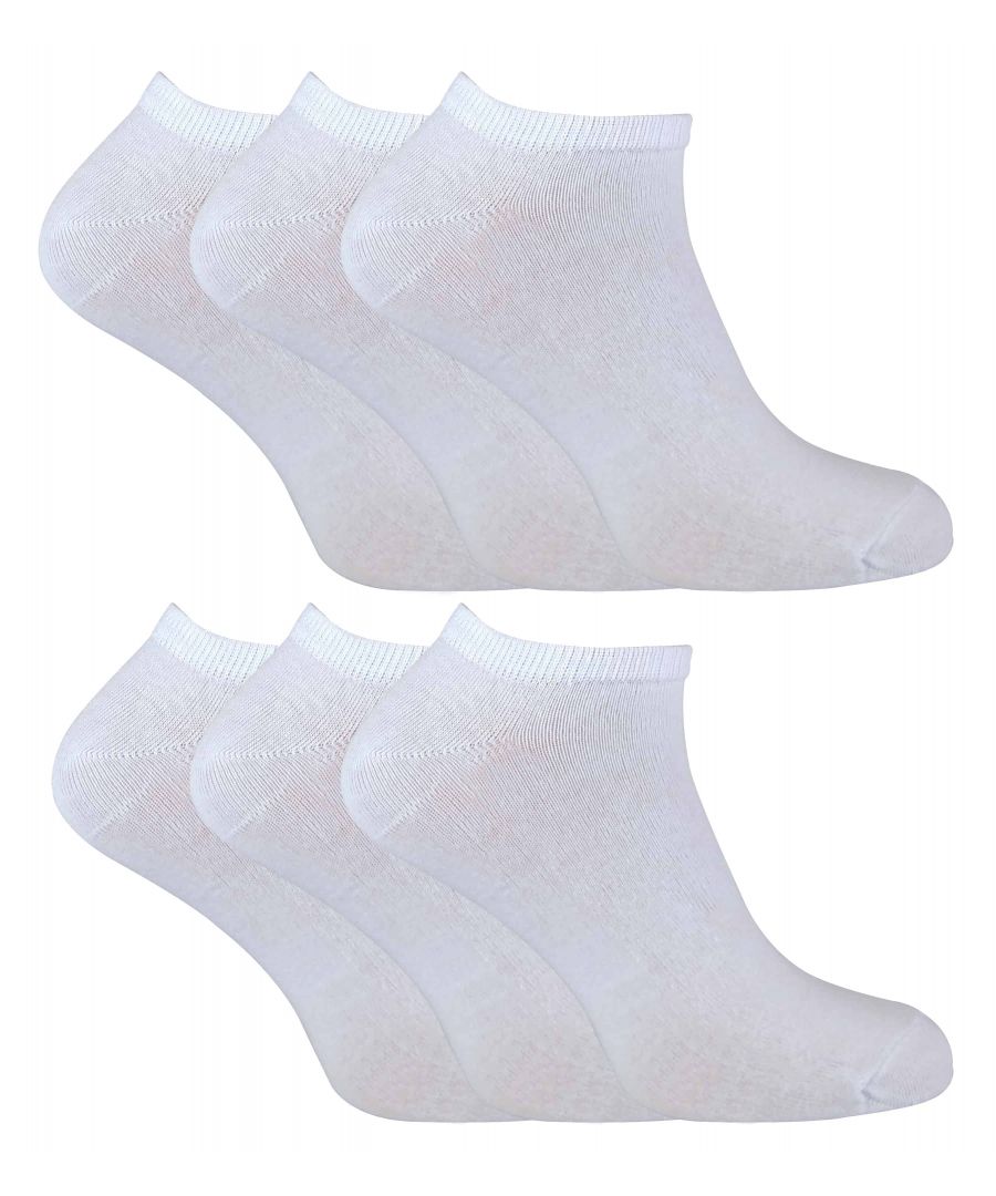 Children's Sock Snob Cotton Trainer Socks Value Pack  If you are looking for reasonably priced trainer socks that will the do the job in terms of durability and comfort then consider our simple range of children's trainer socks.  They are made from 75% cotton, a high cotton content to keep your feet soft when wearing them for casual wear or even for more athletic activities. The cotton also means that they are breathable, allowing warm air to escape from the foot, keeping your feet cool and dry. They are especially useful when the weather is much warmer than usual.  They are ankle length and are knitted correctly to enhance comfort. These socks have a smooth toe seam to reduce irritability around the end of your foot, important especially if you are running or playing sports.  These cotton trainer socks are available in 3 colours including black, grey and white. They are available in 2 sizes - 9-12 Uk and 12-3 UK. They are made out of 75% cotton and are safely machine washable. Sold in packs of 6 pairs.  Extra Product Details  - children's Cotton Trainer Socks - Sock Snob Value Pack - Soft Cotton - Moisture Wicking - Breathable - Available in Black, Grey and White - 2 sizes in 9-12 Uk and 12-3 UK - Machine Washable