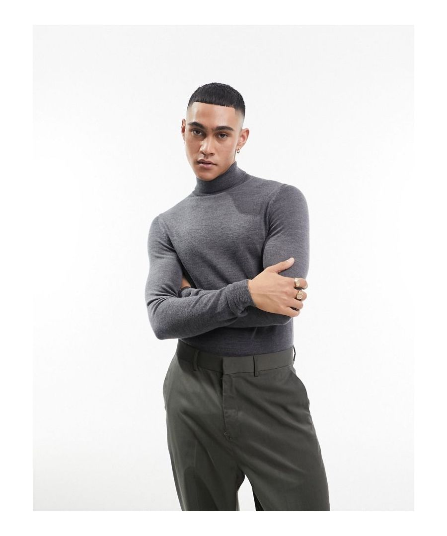 Jumpers & Cardigans by ASOS DESIGN Add-to-bag material Roll-neck Long sleeves Ribbed trims Muscle fit Sold by Asos