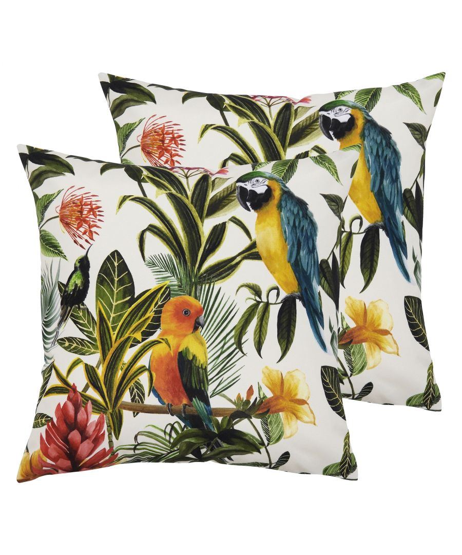 Image for Parrots Outdoor Cushions (Twin Pack)