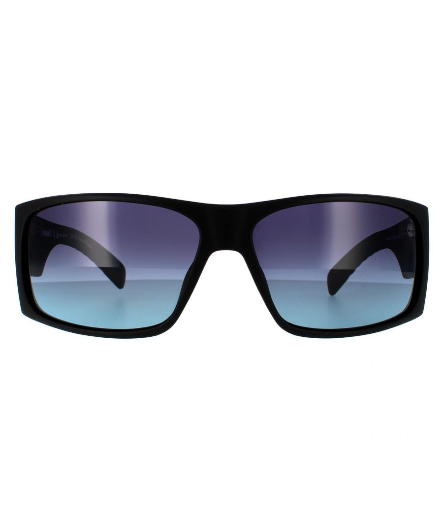 Timberland Rectangle Mens Matte Black Grey Smoke Polarized Sunglasses TB9215 are a durable rectangle frame made from lightweight acetate. The polarized lenses block glare for a clear view and therefore allow for a reduced eye fatigue.