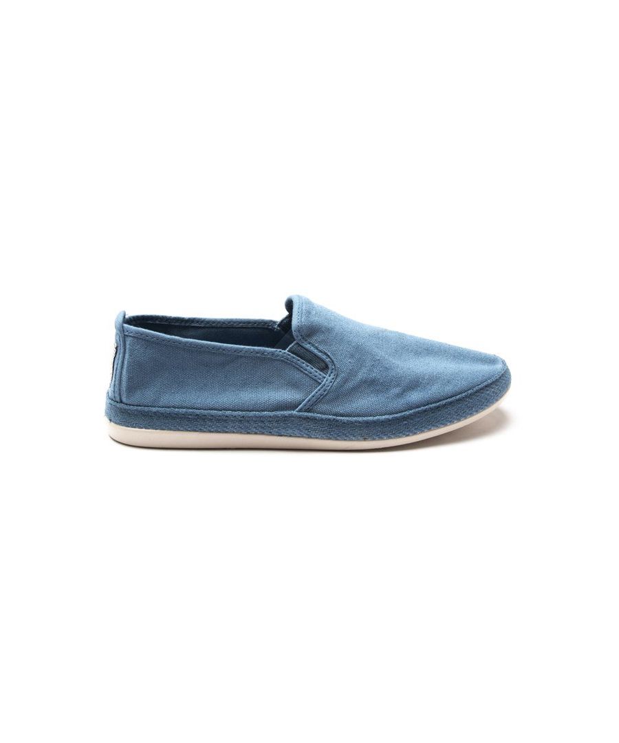 Fun And Fresh, The Fleco Men's Plimsoll From Flossy Will Be Your Summer Must-have. Made In Spain, The Lightweight Blue Slip On Boasts A Delightful Perforated Detailing And Is Finished With A Sweet-smelling Sole.