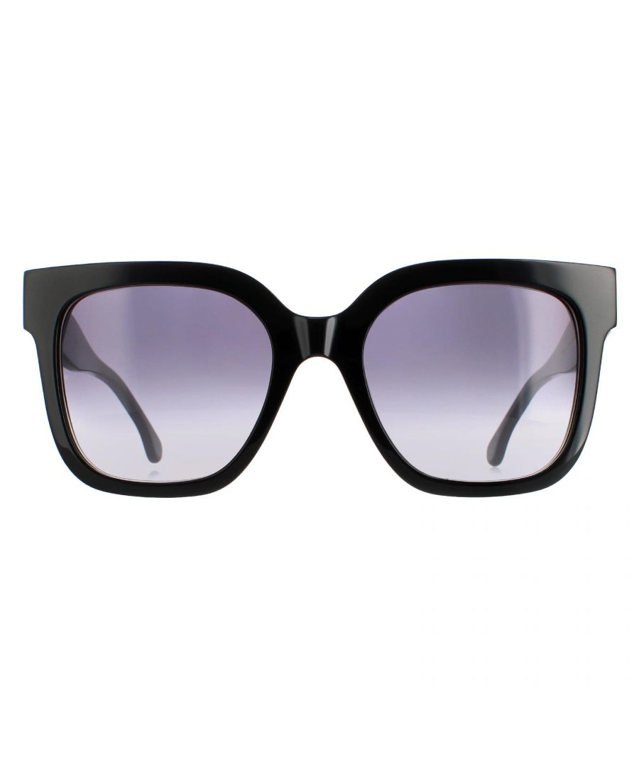 Paul Smith Square Womens Black Grey Gradient PSSN046 Delta  Sunglasses are a modern square style crafted from lightweight acetate. The Paul Smith logo features on the temples for brand authenticity.