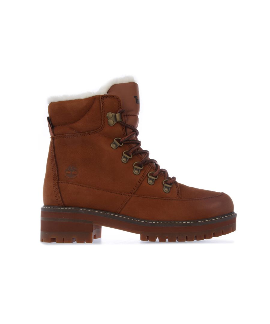 Image for Women's Timberland Courmayeur Hiker Faux Fur Lined Boots in Brown