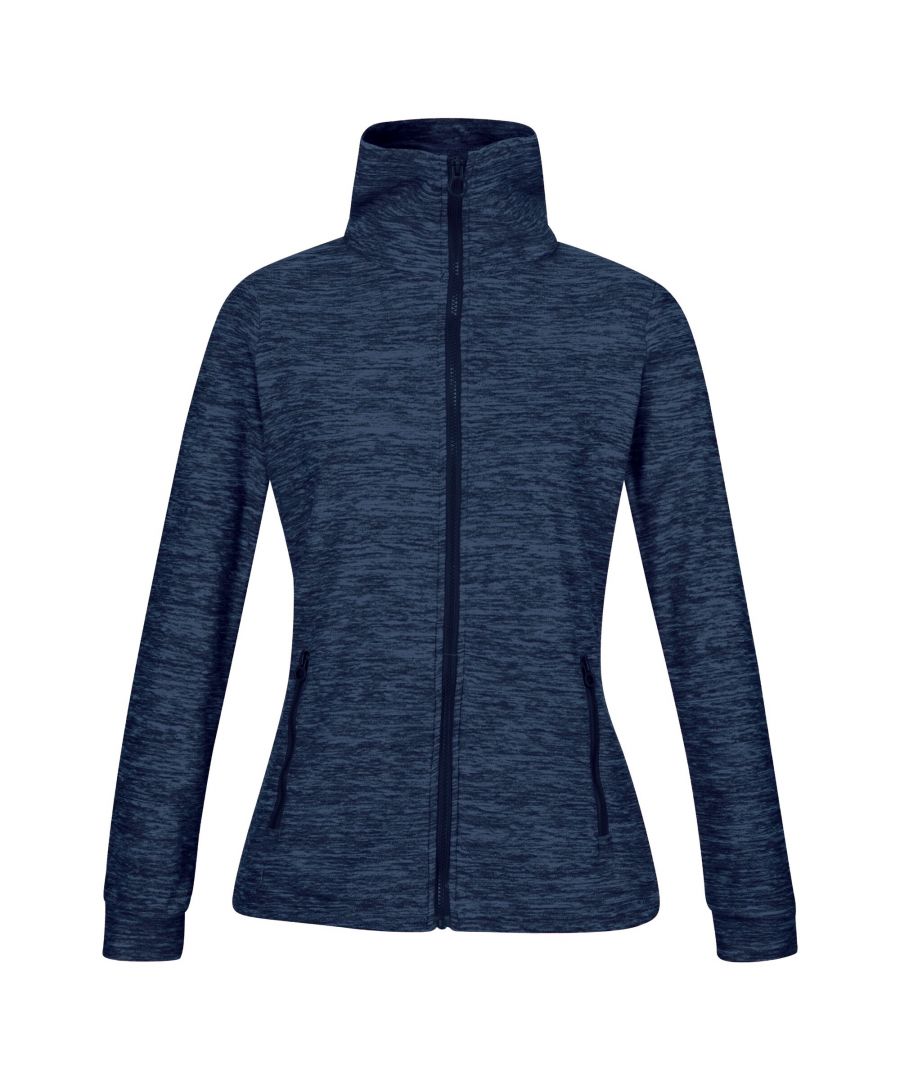 Regatta Womens/Ladies Everleigh Marl Full Zip Fleece Jacket (Navy)