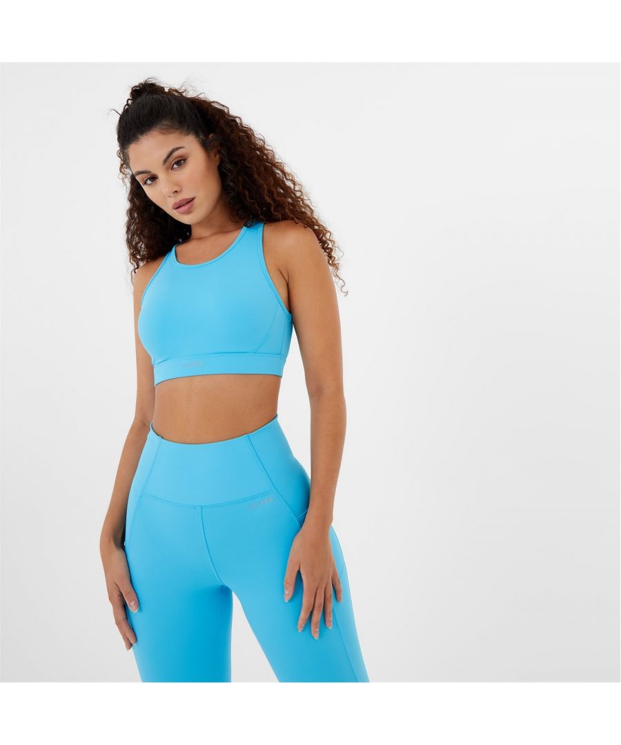 Let your modern sportswear take centre stage with this sports bra. Designed with racer back, scoop neckline, stretch elasticated underband and wicking sweat away whilst keeping you dry, so there’s nothing standing in the way of you and your workout. This medium support bra is perfect for cardio, weight-lifting, cycling and other medium impact sports. This will be sure to bring your athleisure up a notch. Sweat it out and keep cool in the USA Pro. Please note: Style may vary > Sweat wicking > Pro-dry > Built-in bra > Mid support > Original styles: 90% Polyamide and 10% Elastane > New styles: 78% Polyester and 22% Elastane > Power mesh: 88% Polyester and 25% Elastane > Machine washable > Style: Low Impact Sports Bras > Underwire: Non Wired > Fastenings: Pull Over > Materials: Polyester > Adjustable Straps: No > Strap Type: Racerback Straps > Padding: Removable Pads > Care Instructions: Follow Care Instructions