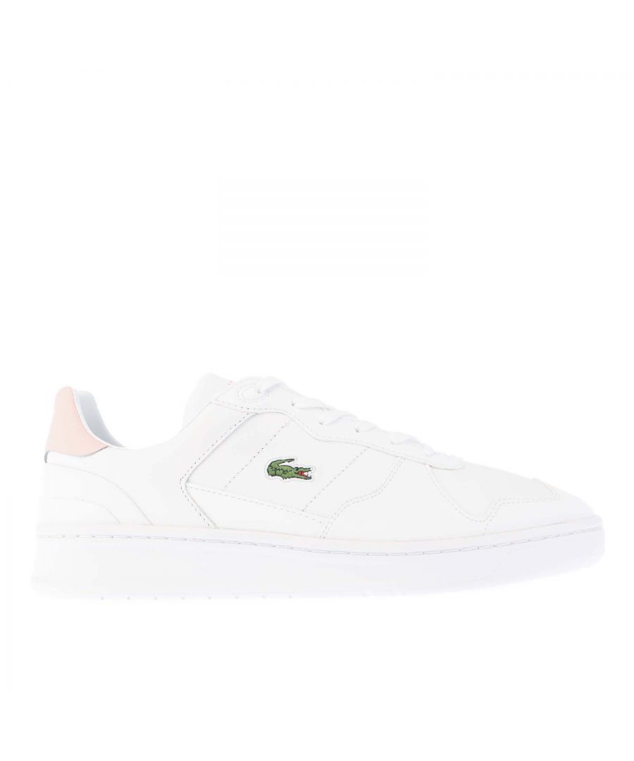 Lacoste Perf-Shot sneakers voor dames, wit-roze