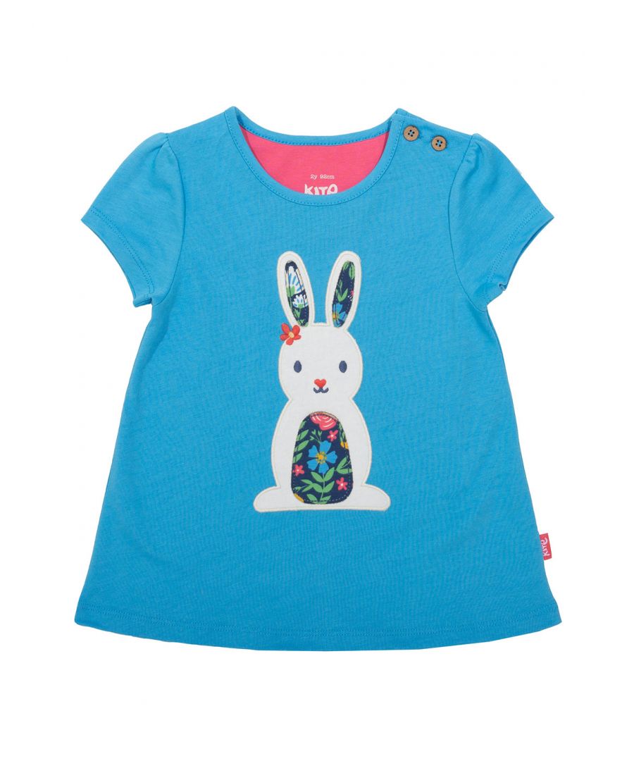 Kite Clothing Girls Bunny Tunic - Blue Cotton - Size 6-9M