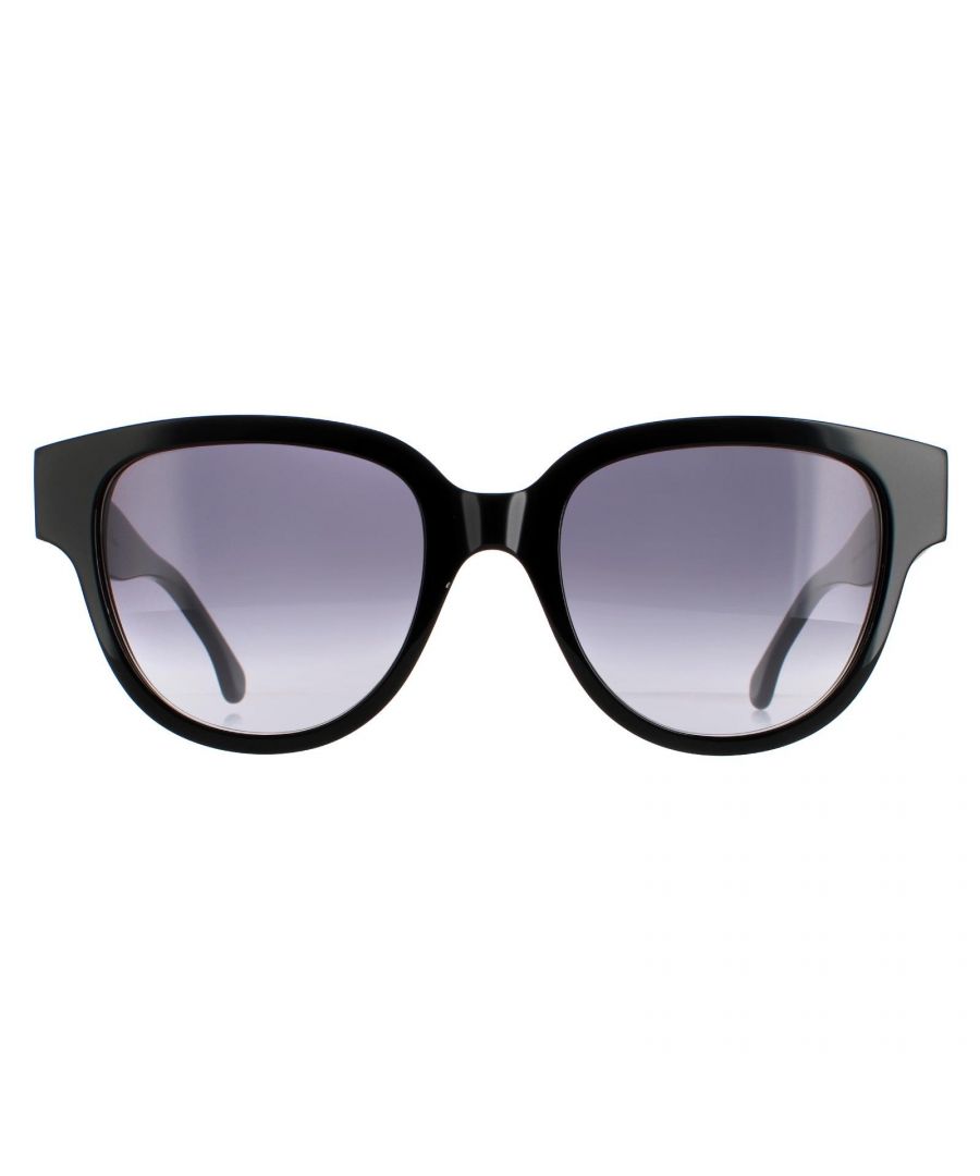 Paul Smith Round Womens Black Grey Gradient PSSN047 Darcy  Sunglasses are a stylish round style crafted from lightweight acetate. The Paul Smith logo features on the temples for brand authenticity.