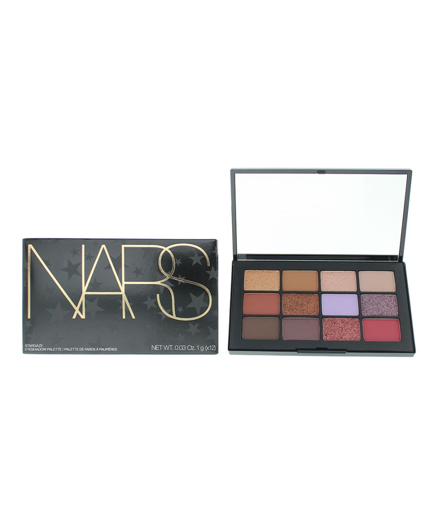 NARS Stargaze Eye Shadow Palette has twelve highly pigmented eye shadows. With high performance mattes with pearlescent and glittering toppers. All you need for a party palette to give you those starry eyes.