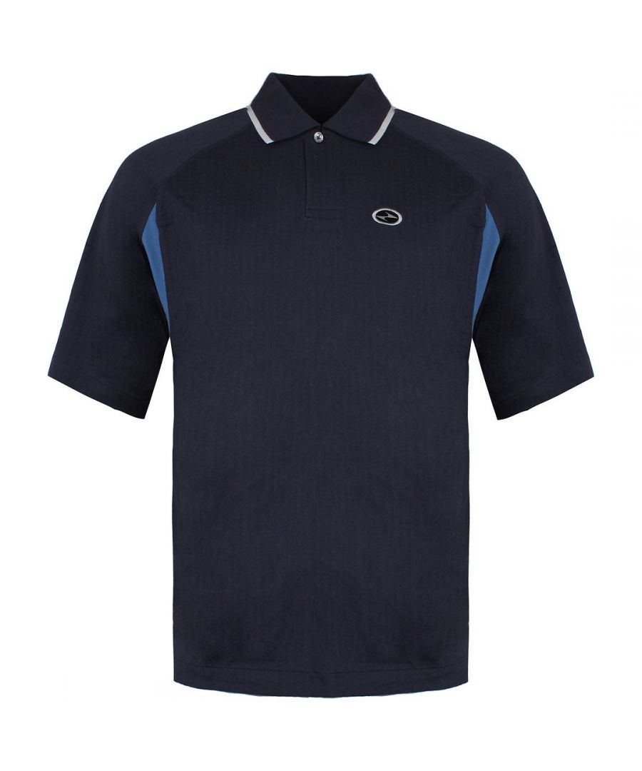 Nike Swoosh Mens Navy Blue Polo Shirt – Size X-Small