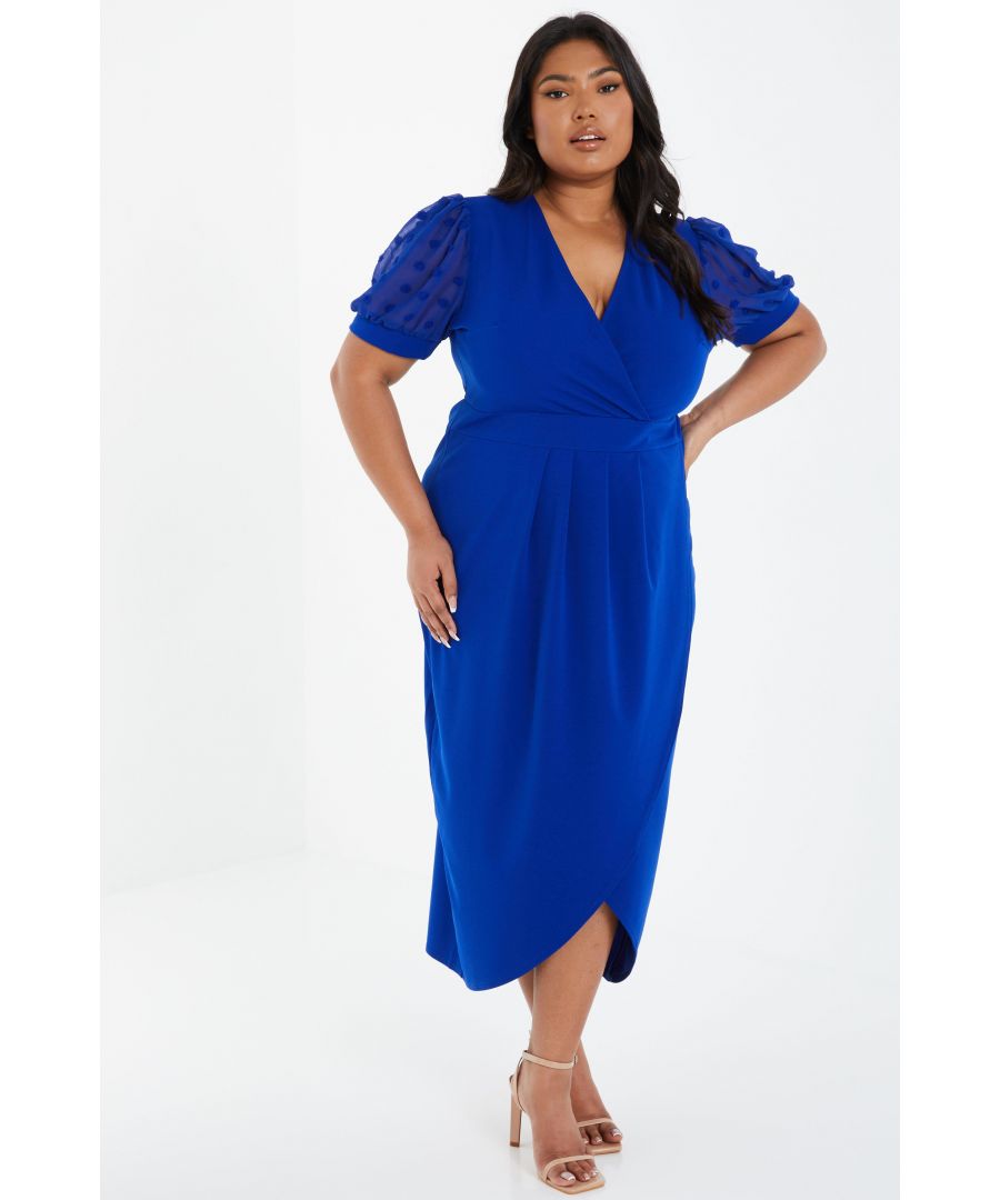 Brown Ribbed Long Sleeve Midi Dress