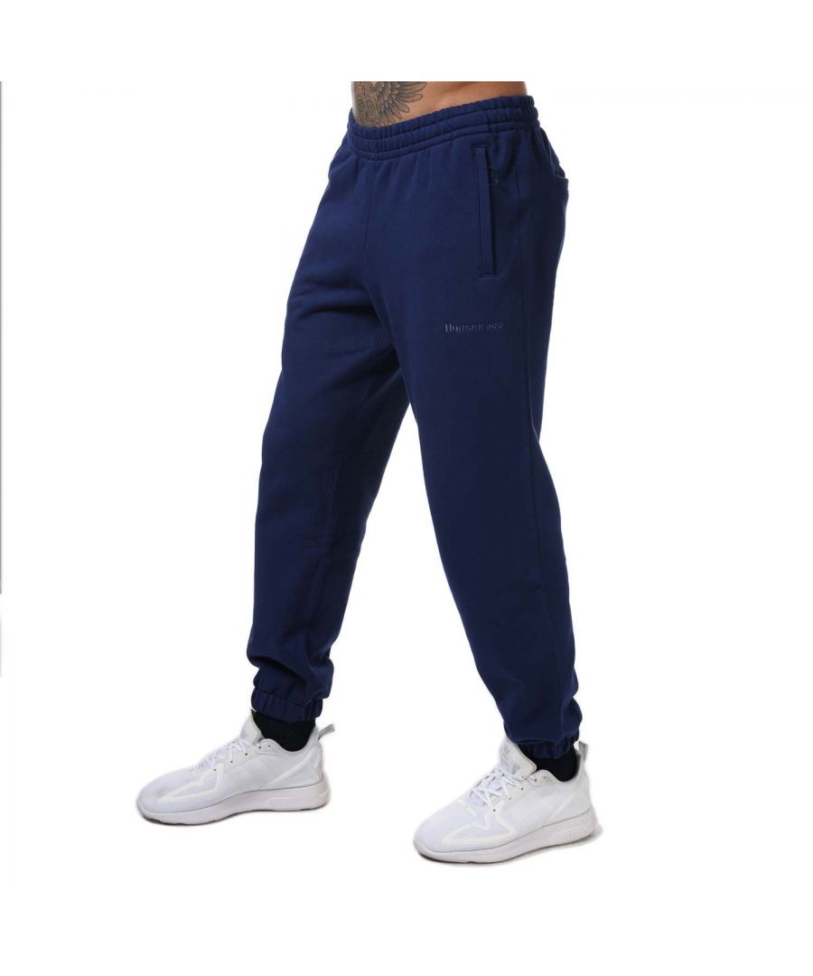 adidas Originals Mens Pharrell Williams Basics Sweat Pants in Dark Blue Cotton - Size 2XS