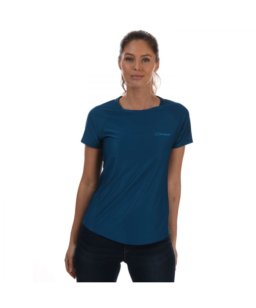 Women's Berghaus 24/7 SS Tech Baselayer T-Shirt in Dark Blue