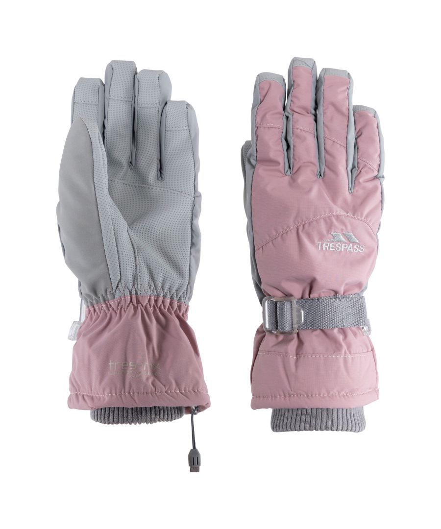 Lightly padded. Adjustable wrist strap. Adjustable glove retainer. Inner knitted cuff. Nose wipe. Plastic clip. Waterproof, breathable. Shell: 100% Polyester, Palm: 100% Polyurethane, Lining: 100% Polyester, Filling: 100% Polyester.