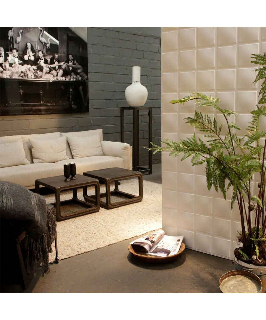 - Add a gorgeous style in your rooms with our Cubes 3D Wall Panels. \n- In your own home they can be used for furbishing old walls, dividing rooms or even protecting walls. \n- Just glue, apply and paint! The original colour of 3D Wall Panels is OFF WHITE but the 3D tile can be painted with any type of paint (both water and oil based) so you can paint them the color you want! \n- ATTENTION : To get the best result for your wall do not forget to order also our WALPLUS HYBRID ADHESIVE GLUE to install the 3D wallpaper! \n- Each box contains 12 pcs of 3D Wall Panels with a size of 50x50x1.75cm or 19.7x19.7x0.7 in, which makes a total of 3 sqm2 or 32.3 sft2, so you can cover a surface of 3 sqm2 or 32.3 sft2 wall by buying one single box.
