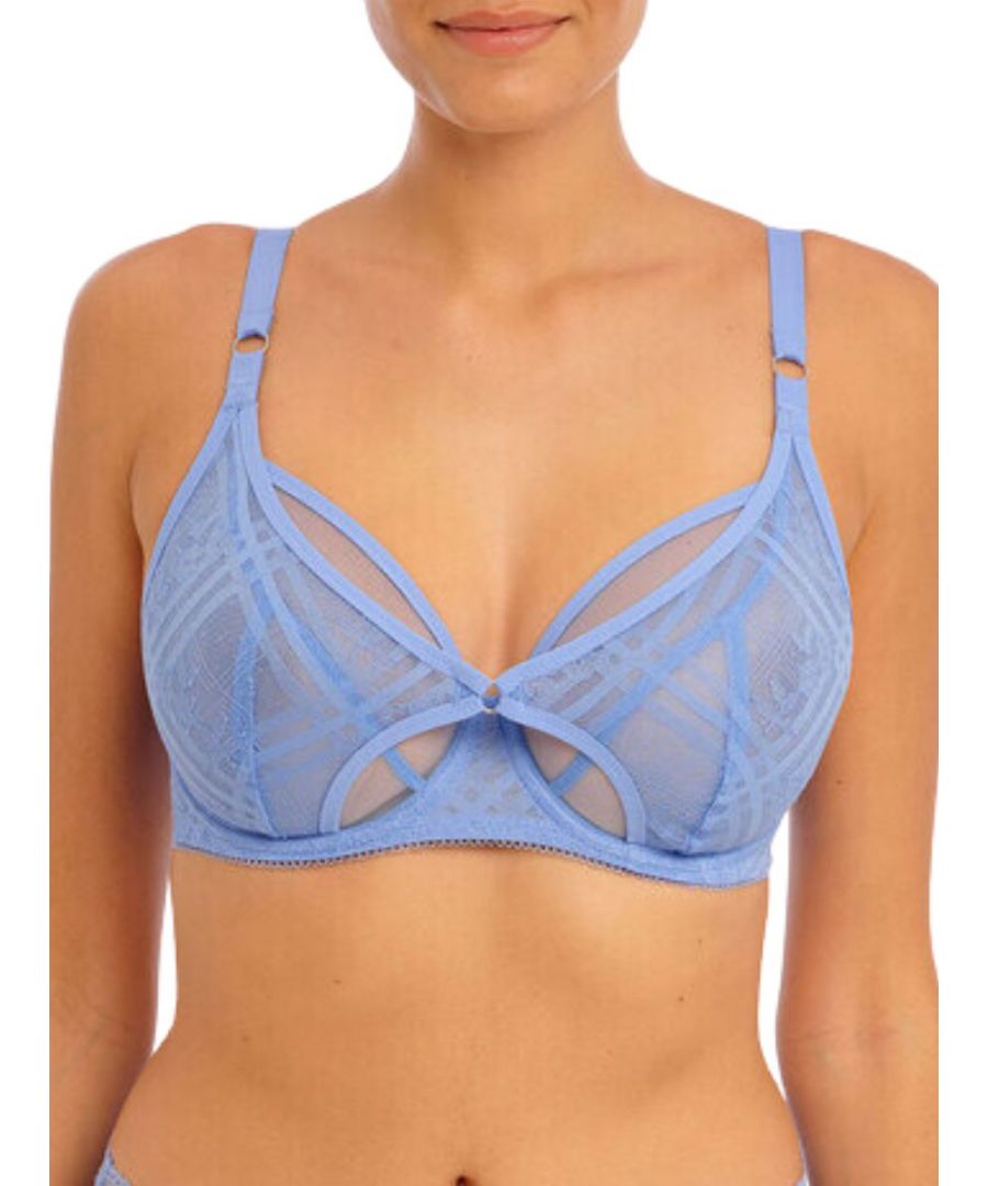 Freya Womens Fatale High Apex Bra - Blue - Size 34E