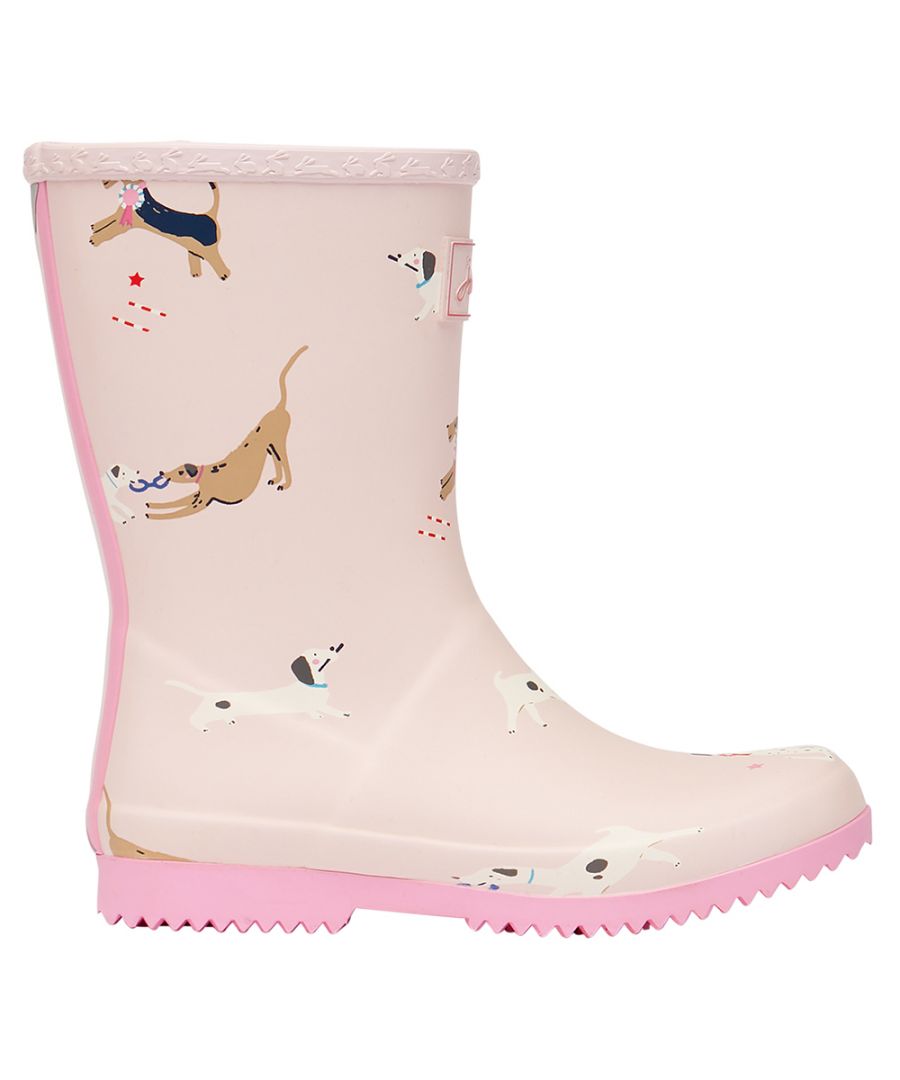 Image for Joules Girls Roll Up Short Height Flexible Wellington Boots