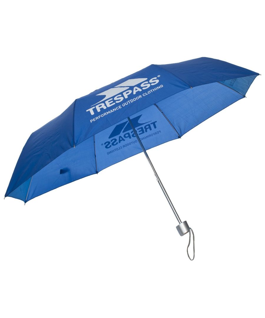 Material: 100% synthetic. Trespass Branded. Compact Umbrella. Fabric Sleeve.