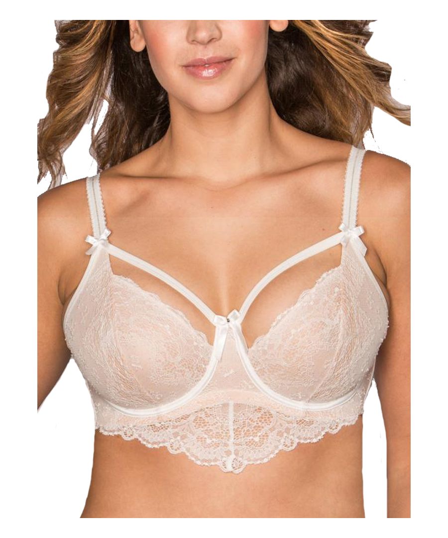 Pour Moi Obsession, this sexy Plunge Bra creates amazing support and comfort with underwired non padded cups.  Featuring a beautiful lace overlay design with scalloped edges.  Fully adjustable straps alongside hook and eye closure to provide extra support.   Finishing off with cute signature satin bows. Perfect for your lingerie collection!