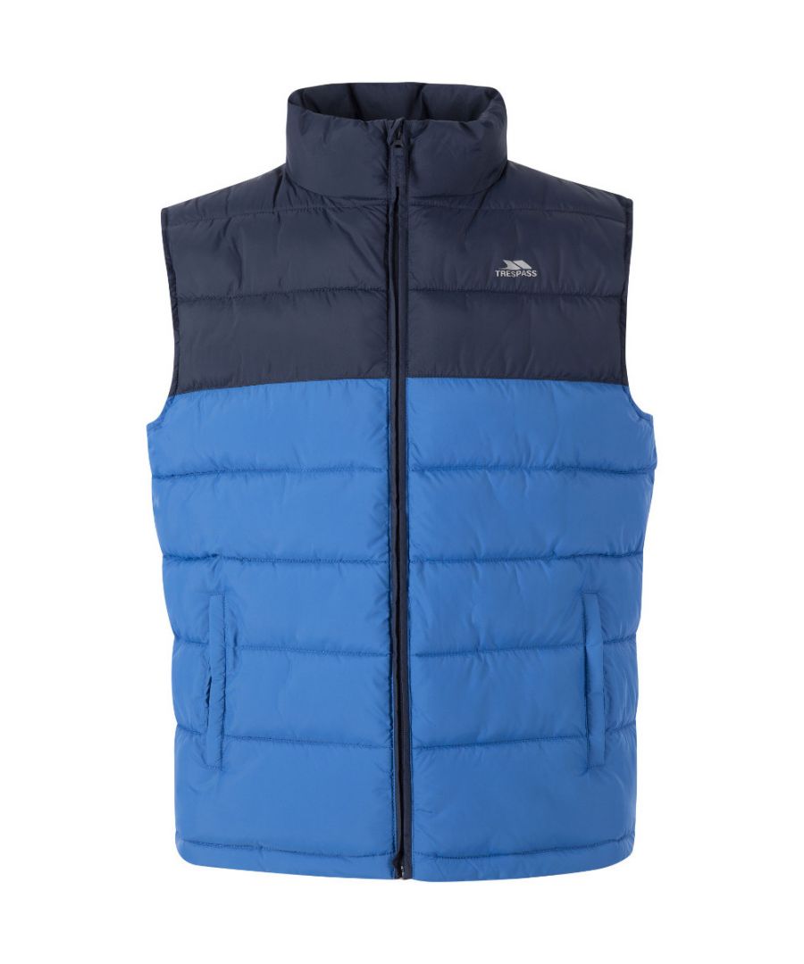 Padded / Quilted Gilet. 2 Pockets. Contrast Zip.