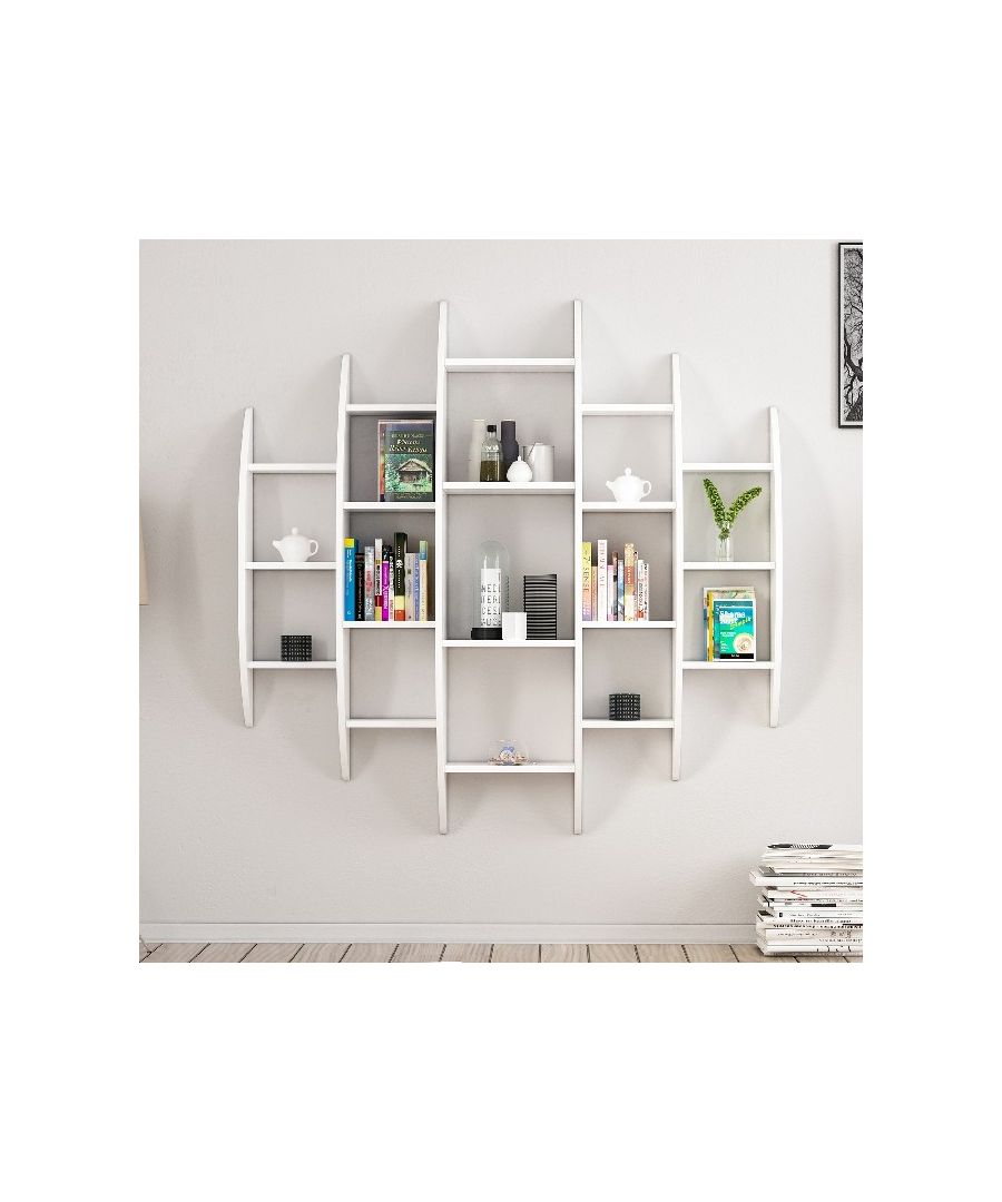 Image for HOMEMANIA Alvino Bookcase, in White
