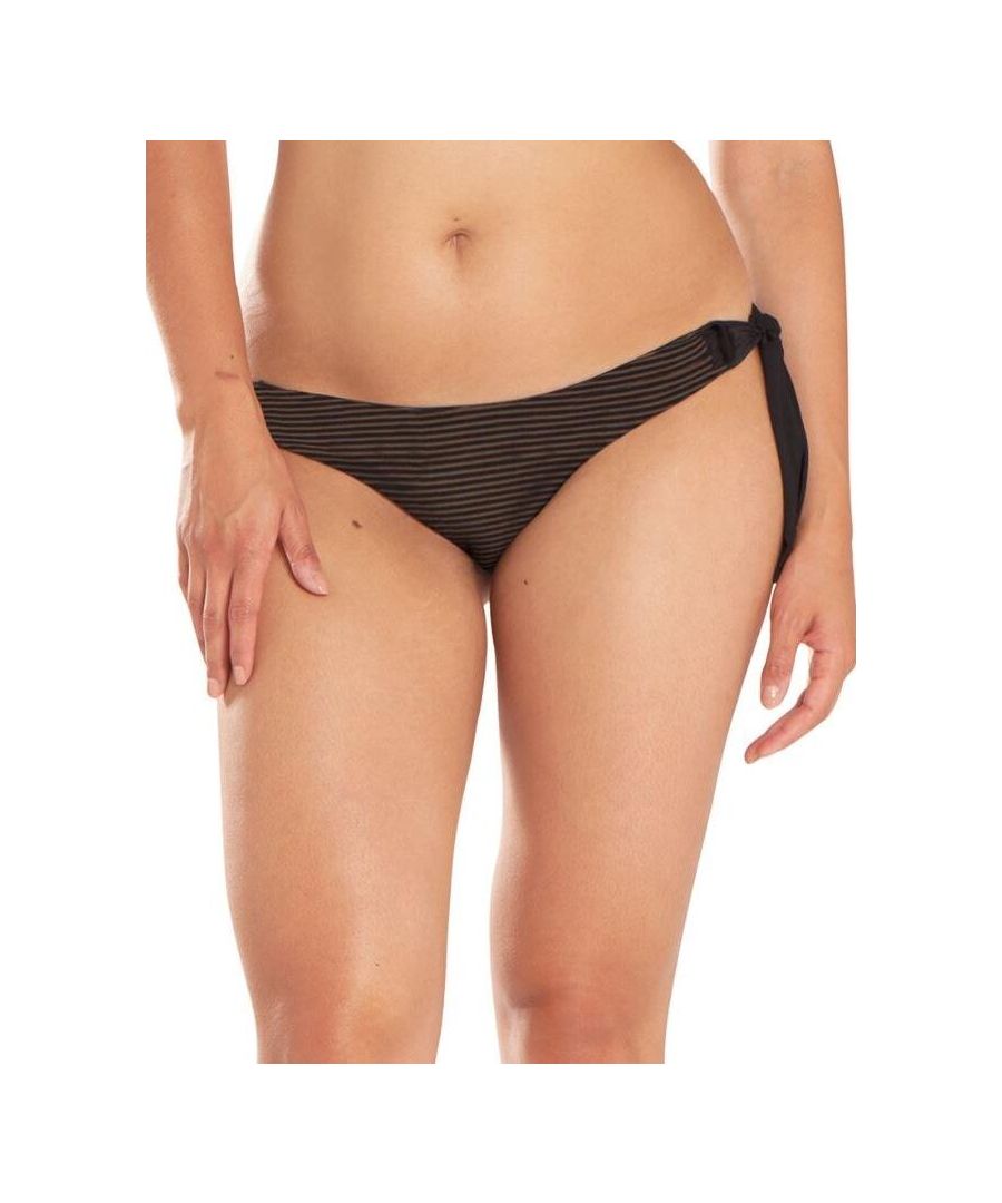 Curvy Kate Womens Onyx Tie Side Bikini Brief - Black - Size 2XL