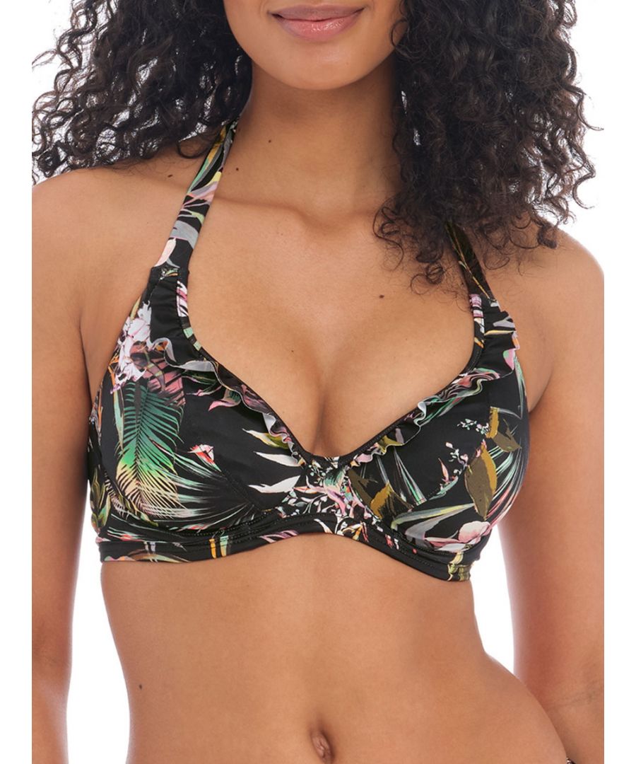 Image for Tahiti Nights Halter Bikini Top - Black