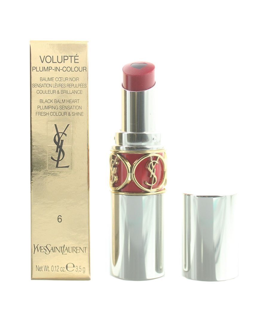 Yves Saint Laurent Volupte Plump-In-Colour 06 Lunatic Red Lipstick 3.5g