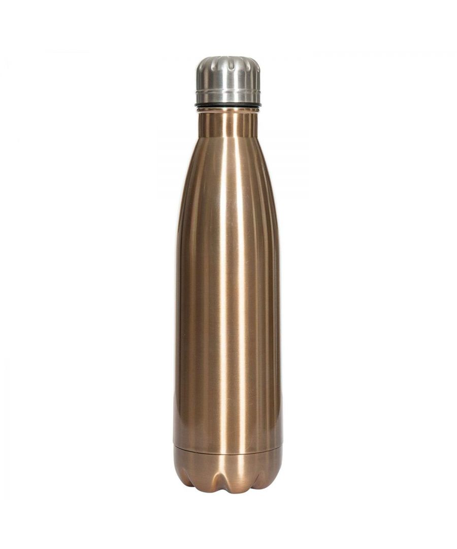 100% Stainless Steel. Double walled insulation. Keeps liquids warm for up to 8hrs/ cold for up to 16hrs.