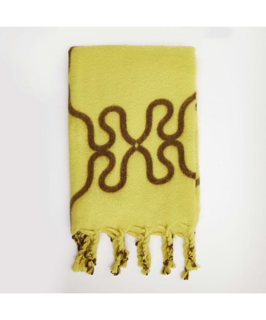 > Brand: River Island> Department: Women> Colour: Yellow> Type: Scarf> Style: Shawl/Wrap> Material Composition: 100% Polyester> Material: Polyester> Season: AW22