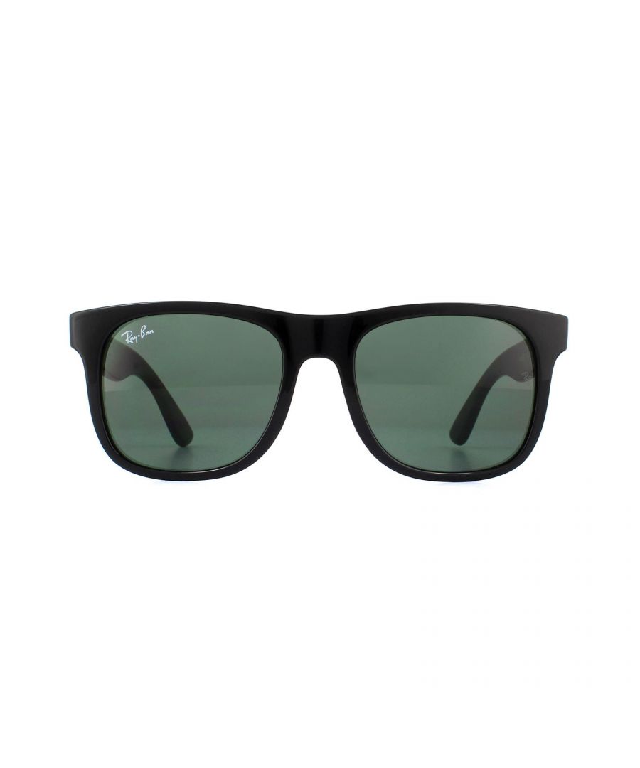 Image for Ray-Ban Junior Sunglasses RJ9069S 100/71 Black Green G-15